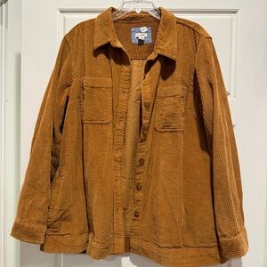 L.L. Bean Tan Corduroy Shacket